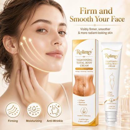 🎁Rolimey® Collagen Peptides Fullerene Cream, 2026 Upgraded 5-in-1 Model Tighten & Lift Cream for Crepey Skin, Wrinkles and Tightening for Skin Types