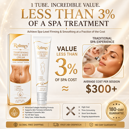 🎁Rolimey® Collagen Peptides Fullerene Cream, 2026 Upgraded 5-in-1 Model Tighten & Lift Cream for Crepey Skin, Wrinkles and Tightening for Skin Types