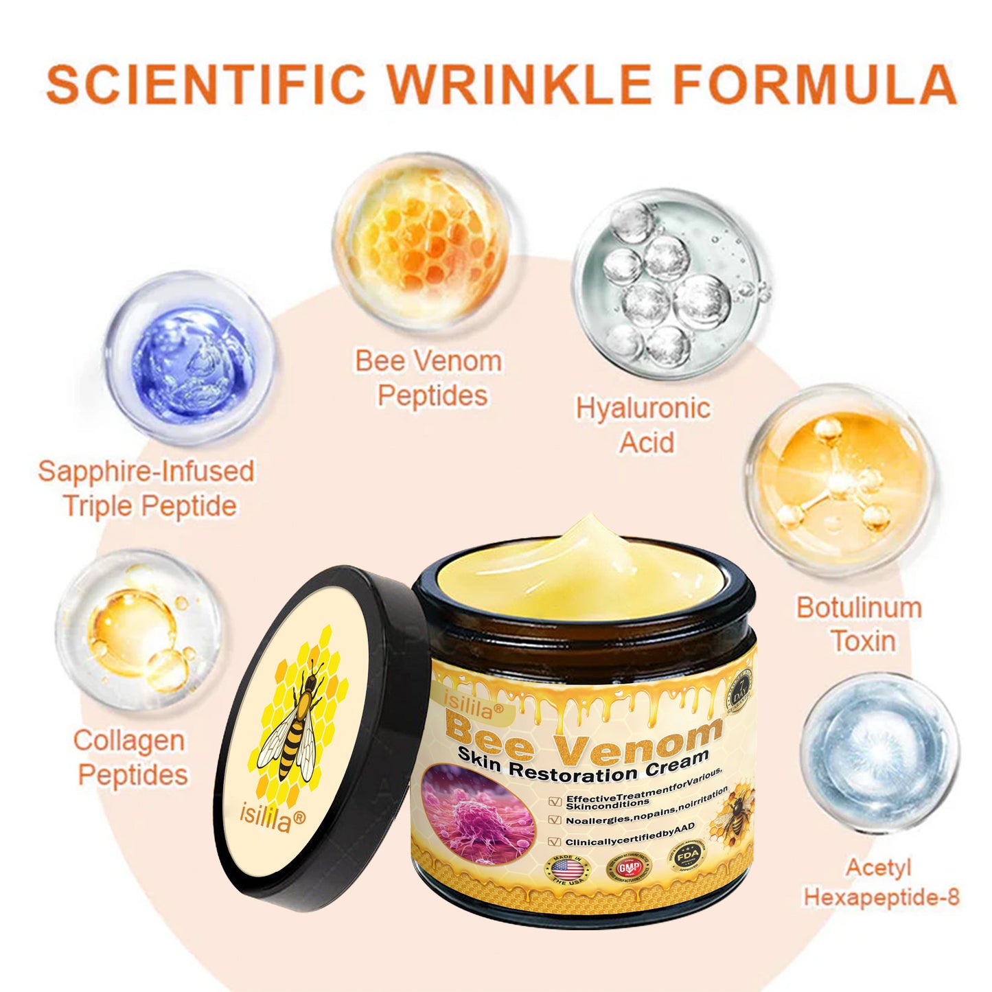 👨‍⚕️Dermatologist Recommended👨‍⚕️: Bee Venom · Botox Advanced Skin Rescue — Specifically Formulated for Paper-Thin, Fragile & Easy-Bruising Skin