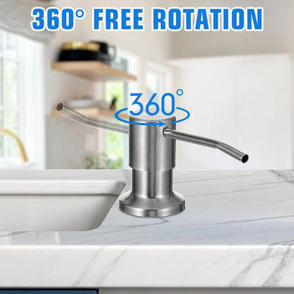 Isilila®Dish Soap Dispenser for Kitchen Sink, Countertop Sink Soap Dispenser Water Pump with 105cm No-Spill Extension Tube Kit Design for Kitchen Bathroom, No More Refills-LU