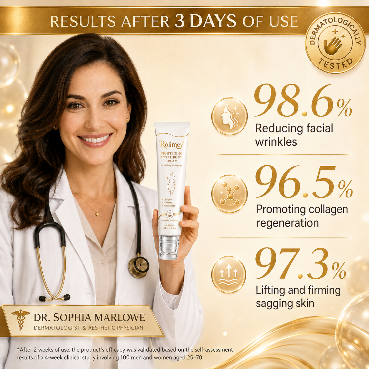 🎁Rolimey® Collagen Peptides Fullerene Cream, 2026 Upgraded 5-in-1 Model Tighten & Lift Cream for Crepey Skin, Wrinkles and Tightening for Skin Types
