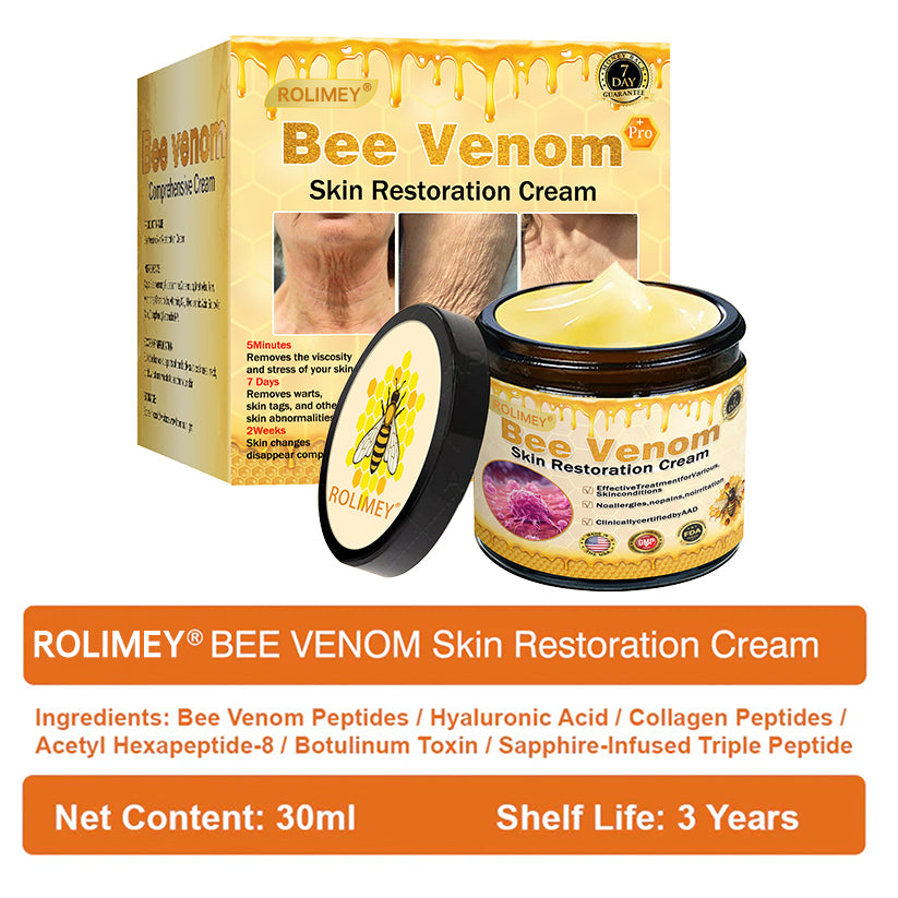 🍈💫(Made in USA)💎FDA Approved: Rolimey® Bee venom peptides+botox Pro Comprehensive Cream —Tightening for Skin Types 🔥