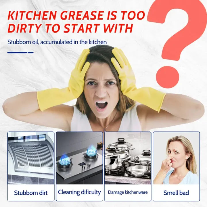 Isilila®All Purpose Kitchen Heavy Oil Cleaning Agent-Antibacterial Spray for Countertops, Ovens, and Appliances