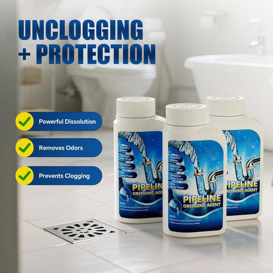 Isilila® Powerful Pipe Dredging Agent for Kitchen and Toilet Pipelines - Dissolves 200+ Blockages and Kills 99% of Bacteria