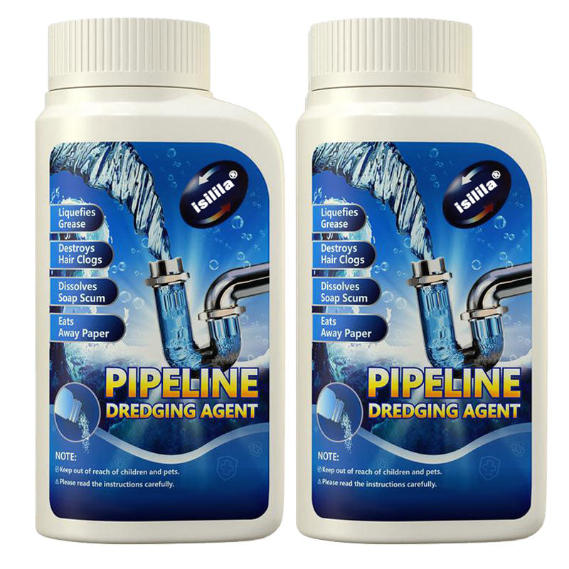 Isilila® Powerful Pipe Dredging Agent for Kitchen and Toilet Pipelines - Dissolves 200+ Blockages and Kills 99% of Bacteria