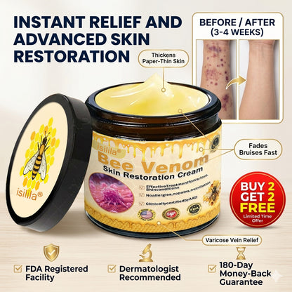 👨‍⚕️Dermatologist Recommended👨‍⚕️: Bee Venom · Botox Advanced Skin Rescue — Specifically Formulated for Paper-Thin, Fragile & Easy-Bruising Skin