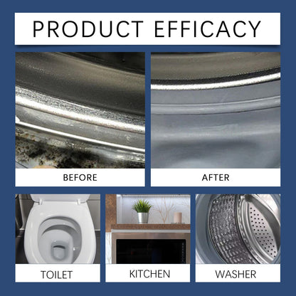 Isilila® Household Stain Remover Gel 🧴, Deep Cleaning Gel with Brush 🧽, perfect for tile grout 🏠, washing machine seals 🧺, refrigerator rubber ❄️, wall and shower stains 🚿