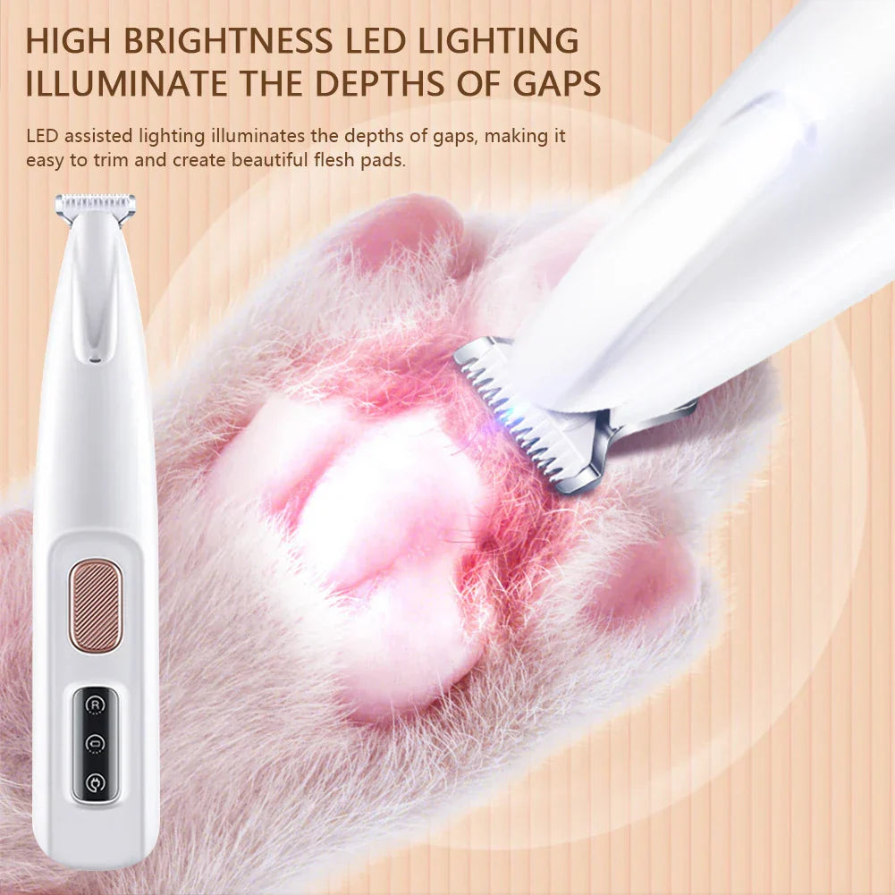 Final 3 hours 60% off: Pet paw trimmer With Led Light