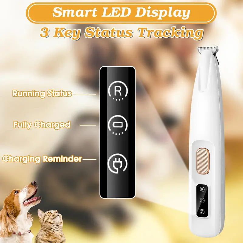Final 3 hours 60% off: Pet paw trimmer With Led Light
