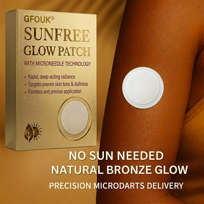🔥GFOUK® Sun Free Glow Tanning Microdarts Patch, Tanning Patches for Face & Body Deep Hydration & Golden Bronze - Gentle Formula Suitable for All Skin Types