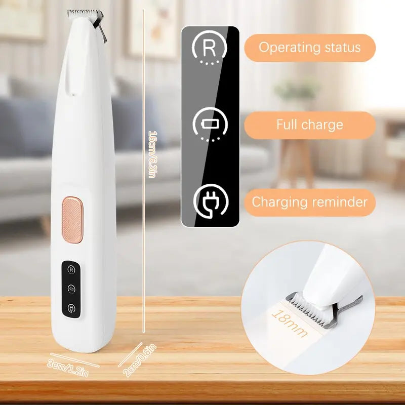 Final 3 hours 60% off: Pet paw trimmer With Led Light