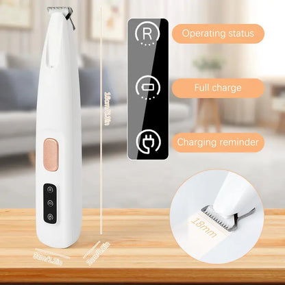 Final 3 hours 60% off: Pet paw trimmer With Led Light