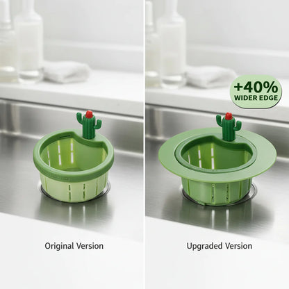 🔥🔥Cactus-Shaped Isilila® Kitchen Sink Drain Strainer ✨Upgraded Design — Features a widened rim that fits 99% of sinks, ensuring a stable, wobble-free hold 🎁